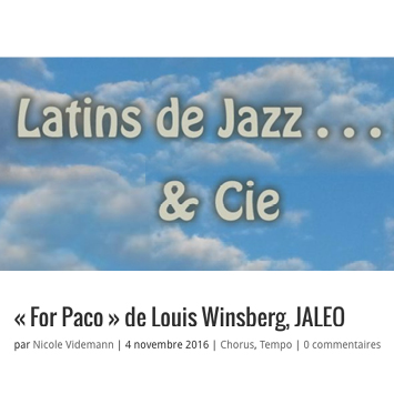 for Paco louis winsberg jaleo